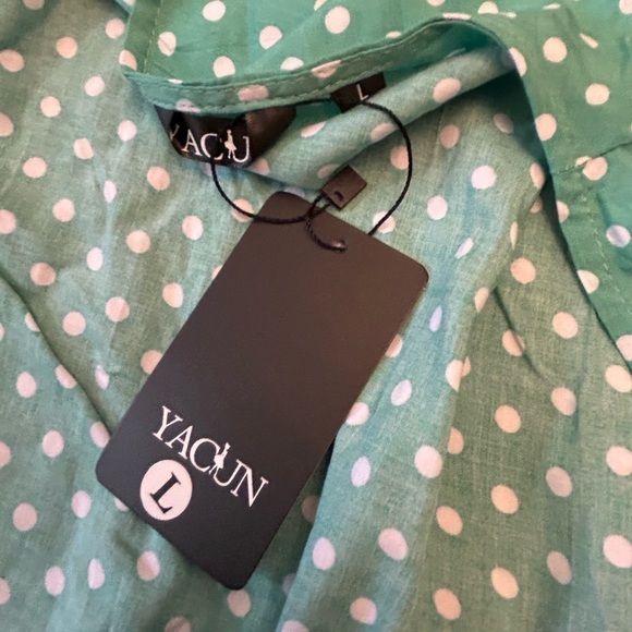 Gorgeous Polka Dot Ruffled Wrap Sundress with Flutter Sleeves - Picture 5 of 5